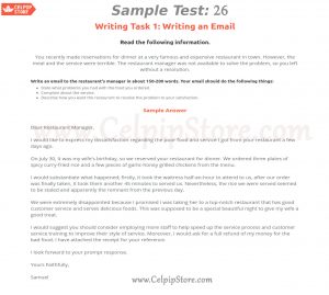 Celpip Writing An Email Sample 26 - Free Celpip Mock Practice Test 