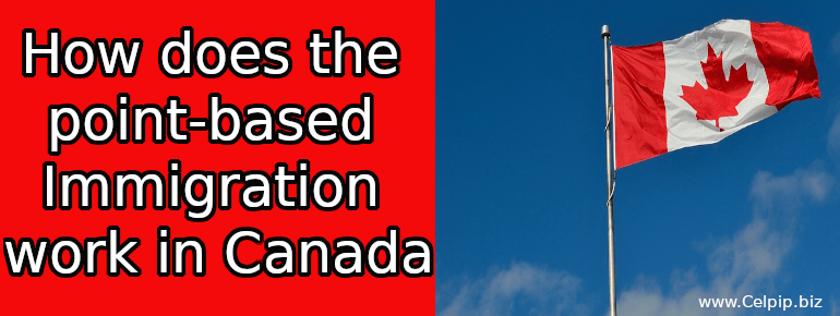How does the point-based immigration work in Canada