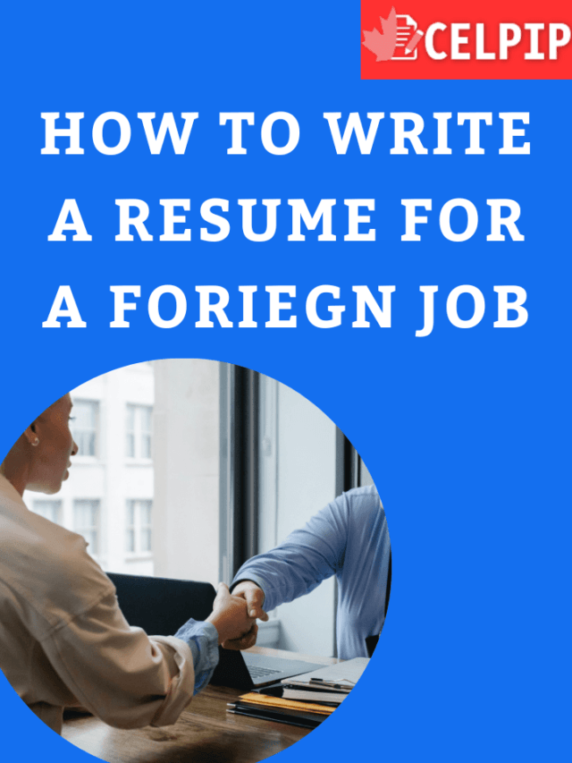 Read more about the article How to Write a Resume for a Foreign Job